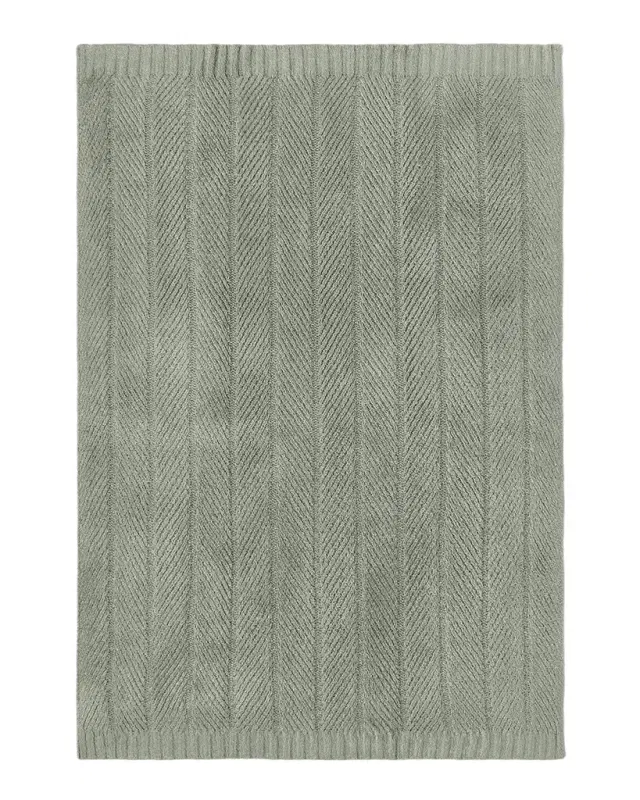 Barefoot Dreams Cozy Shine Herringbone Blanket