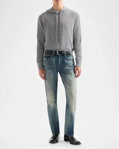 7 For All Mankind Men's The Straight 5-Pocket Jeans | Thumbnail 2