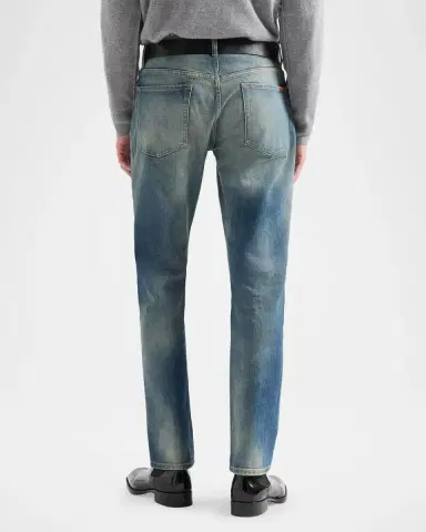 7 For All Mankind Men's The Straight 5-Pocket Jeans | Thumbnail 3