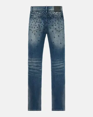 RTA Men's Bryant Embroidered-Cross Skinny Jeans | Thumbnail 2
