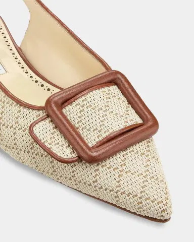 Manolo Blahnik Maylurabi Diamond-Pattern Slingback Pumps | Thumbnail 3 Manolo Blahnik Maylurabi Diamond-Pattern Slingback Pumps | Thumbnail 3