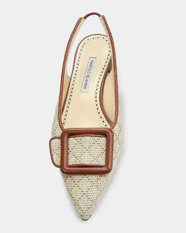 Manolo Blahnik Maylurabi Diamond-Pattern Slingback Pumps | Thumbnail 4 Manolo Blahnik Maylurabi Diamond-Pattern Slingback Pumps | Thumbnail 4