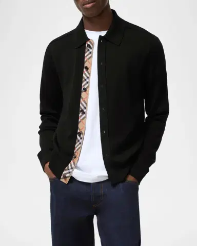Burberry Men's Channing Wool Cardigan | Thumbnail 2 Burberry Men's Channing Wool Cardigan | Thumbnail 2