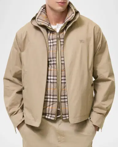 Burberry Men's Cotton Twill Jacket with Gilet | Thumbnail 2 Burberry Men's Cotton Twill Jacket with Gilet | Thumbnail 2