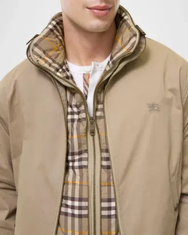 Burberry Men's Cotton Twill Jacket with Gilet | Thumbnail 4 Burberry Men's Cotton Twill Jacket with Gilet | Thumbnail 4