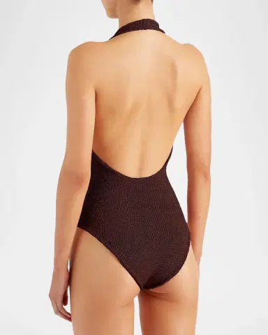 Hunza G Sandy Open-Back One-Piece Swimsuit | Thumbnail 2