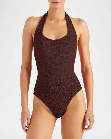 Hunza G Sandy Open-Back One-Piece Swimsuit | Thumbnail 3