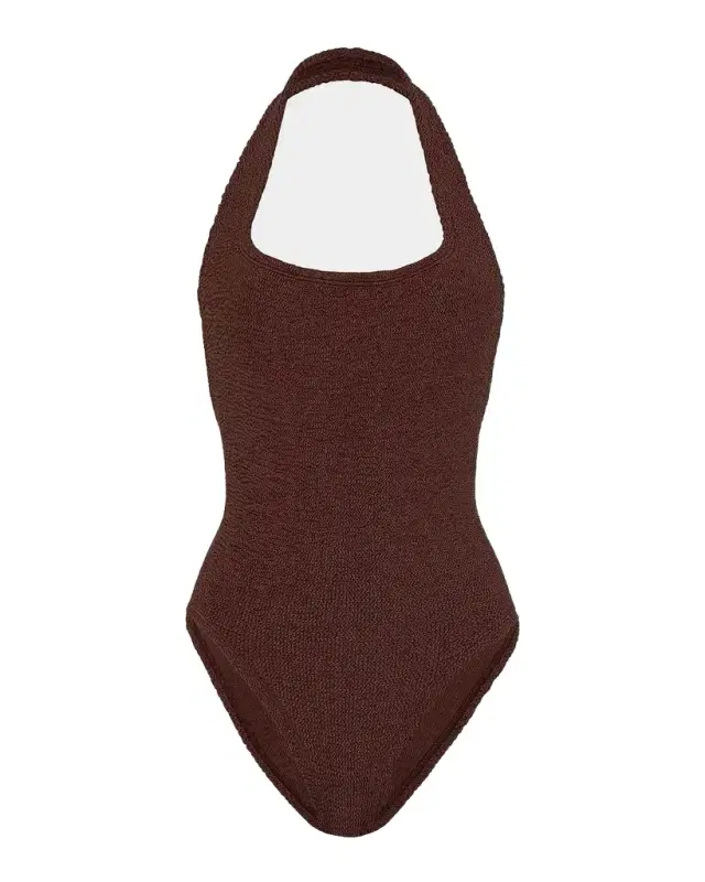 Hunza G Sandy Open-Back One-Piece Swimsuit