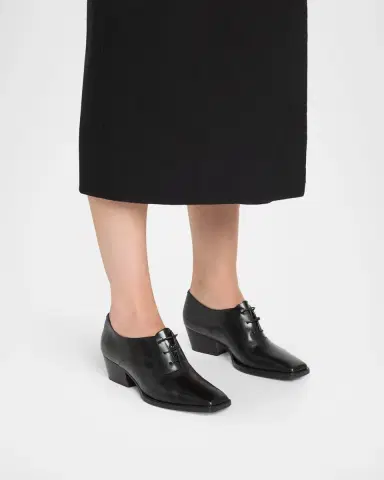 Jil Sander 40mm Lace-Up Leather Oxfords | Thumbnail 2 Jil Sander 40mm Lace-Up Leather Oxfords | Thumbnail 2
