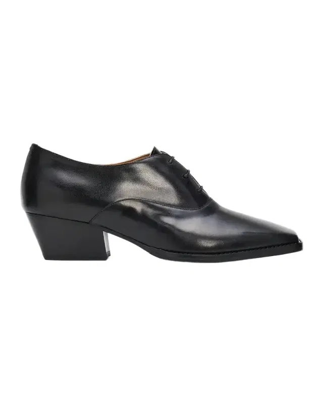Jil Sander 40mm Lace-Up Leather Oxfords