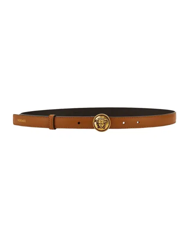 Versace Medusa Leather Belt
