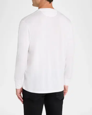 Tom Ford Men's Lyocell and Cotton Long-Sleeve T-Shirt | Thumbnail 3