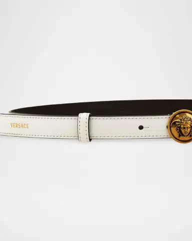Versace Medusa Leather Belt | Thumbnail 2