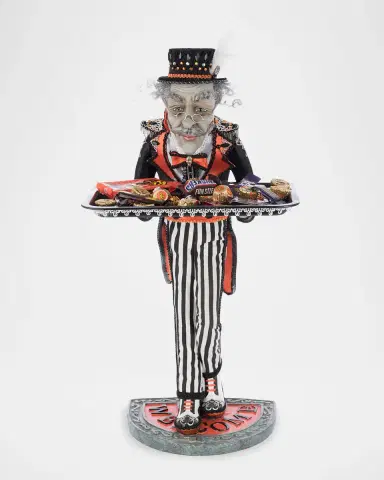 Katherine 's Collection Bartholomew the Butler Server Halloween Decor | Thumbnail 5