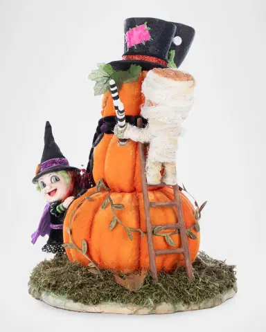 Katherine 's Collection Ghouls Building Pumpkin Man Tabletop Decor | Thumbnail 3 Katherine 's Collection Ghouls Building Pumpkin Man Tabletop Decor | Thumbnail 3