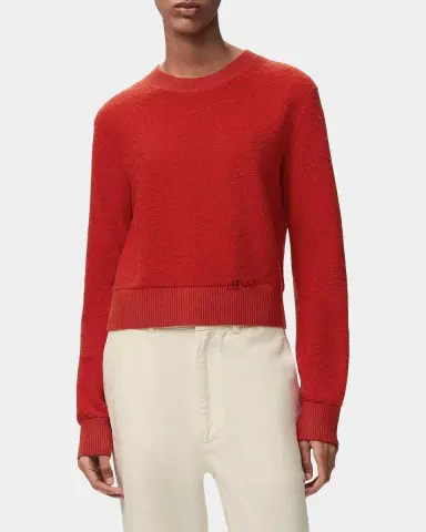 Loewe Logo Embroidered Wool Crewneck Sweater | Thumbnail 4 Loewe Logo Embroidered Wool Crewneck Sweater | Thumbnail 4