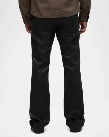 Hudson Men's Kick Flare Black Denim Jeans | Thumbnail 3