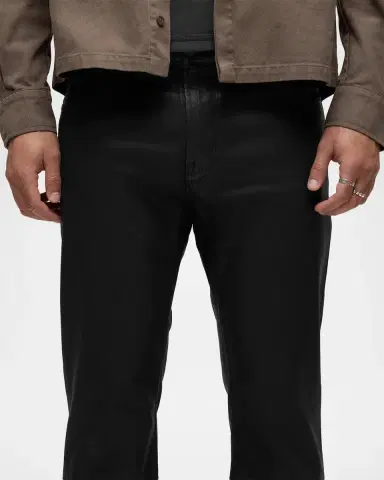 Hudson Men's Kick Flare Black Denim Jeans | Thumbnail 5