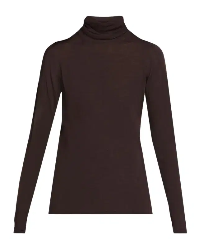 Max Mara Turtleneck Wool Long-Sleeve Sweater