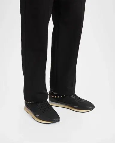 Valentino Garavani Men's Stud Up Low-Top Sneakers | Thumbnail 2 Valentino Garavani Men's Stud Up Low-Top Sneakers | Thumbnail 2