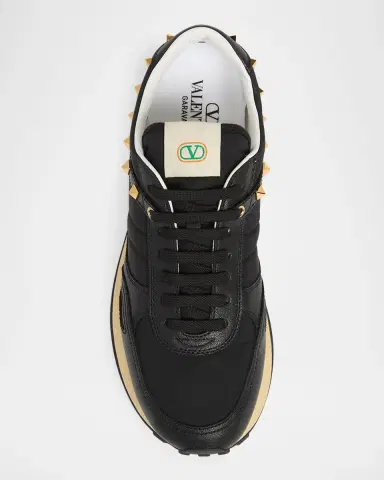 Valentino Garavani Men's Stud Up Low-Top Sneakers | Thumbnail 5 Valentino Garavani Men's Stud Up Low-Top Sneakers | Thumbnail 5