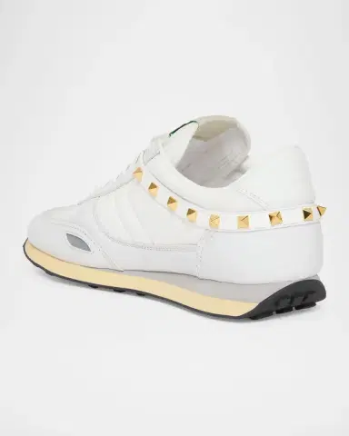 Valentino Garavani Men's Stud Up Low-Top Sneakers | Thumbnail 4 Valentino Garavani Men's Stud Up Low-Top Sneakers | Thumbnail 4