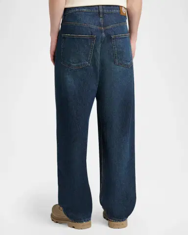 Moncler Men's Vintage Wash Denim Relaxed-Fit Jeans | Thumbnail 3
