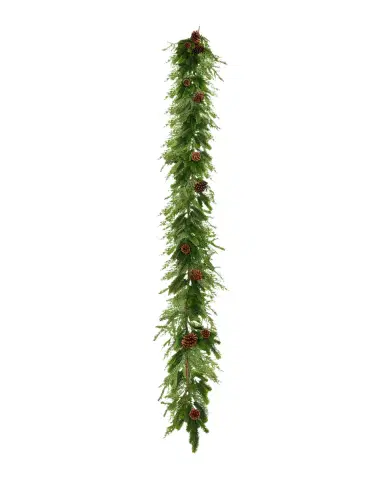 Winward Home Artificial Mixed Pine Christmas Garland | Thumbnail 2
