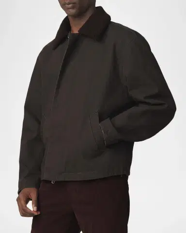 Joe's Jeans Men's Canvas Sherpa-Collar Shirt Jacket | Thumbnail 4 Joe's Jeans Men's Canvas Sherpa-Collar Shirt Jacket | Thumbnail 4