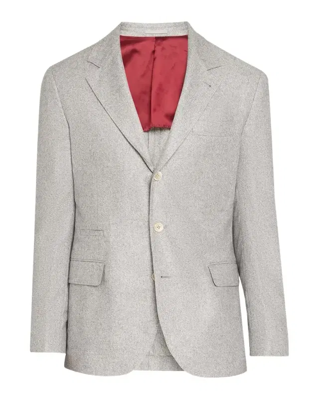 Brunello Cucinelli Men's Cavallery Silk and Cashmere Single-Breasted Sport Coat