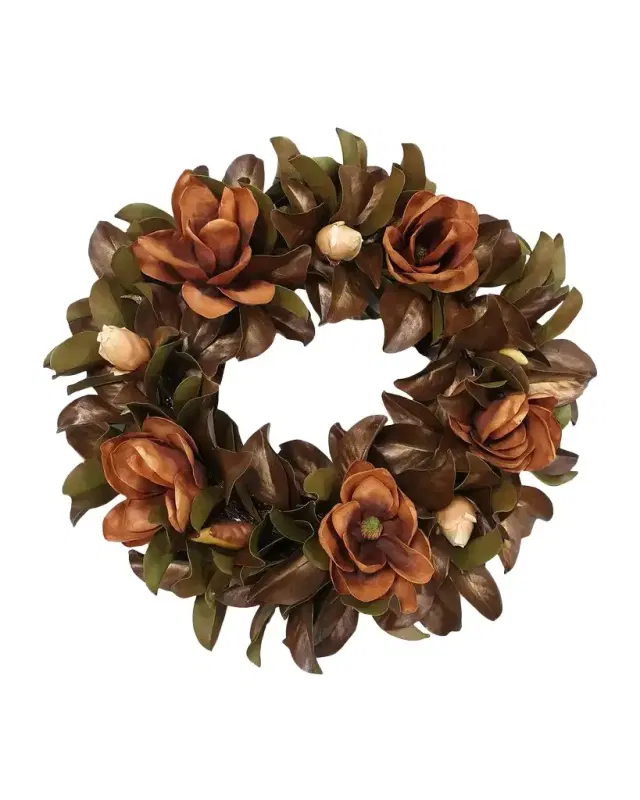 Winward Home Holiday Magnolia Faux Wreath