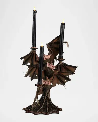 Katherine 's Collection Batty Halloween Candelabra | Thumbnail 2
