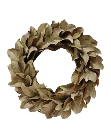 Winward Home Artificial Dry Magnolia Leaf Wreath | Thumbnail 1