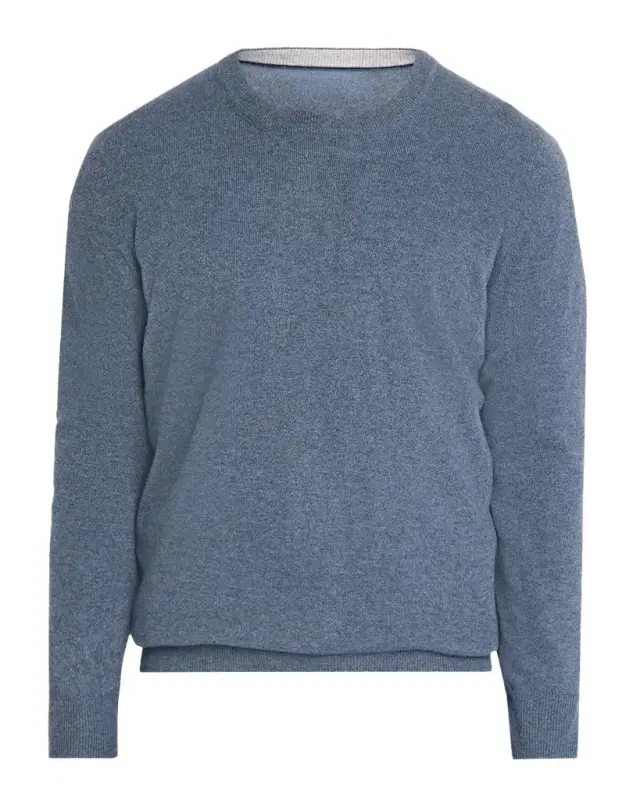 Brunello Cucinelli Men's Cashmere Melange Crewneck Sweater