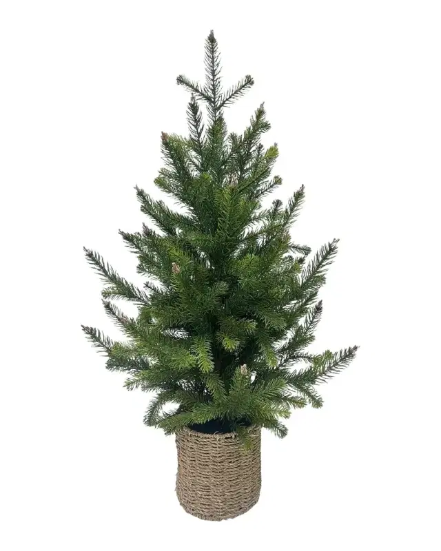 Winward Home Artificial Pine Tree With Basket