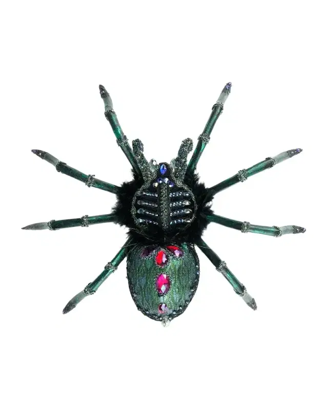 Katherine 's Collection Enchanted Emerald Widow Large Spider