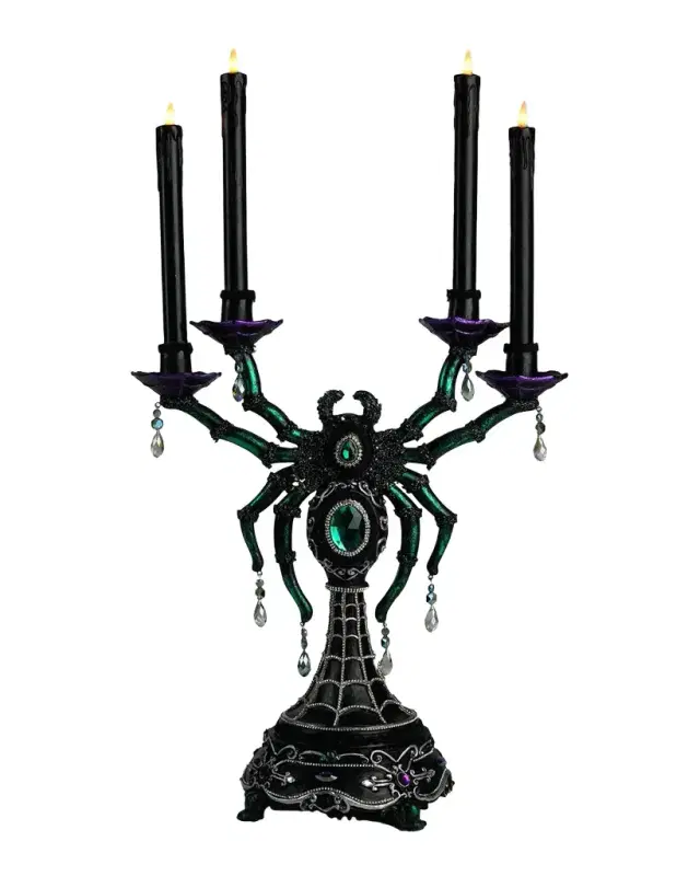 Katherine 's Collection Spider Halloween Candelabra