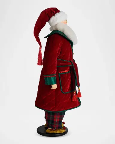 Katherine 's Collection Merry & Magnificent Christmas Santa In Pajamas Tabletop Doll | Thumbnail 2
