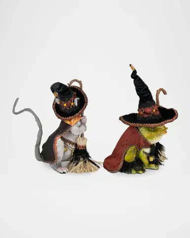 Katherine 's Collection Witching Hour 2-Piece Rat & Frog Tabletop Doll Set | Thumbnail 2 Katherine 's Collection Witching Hour 2-Piece Rat & Frog Tabletop Doll Set | Thumbnail 2