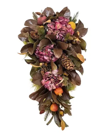 Winward Home Holiday Newness Artificial Hydrangea & Magnolia Floral Arrangement | Thumbnail 1