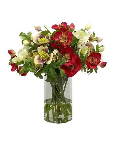 Winward Home Holiday Newness Faux-Hellebores Arrangement | Thumbnail 1