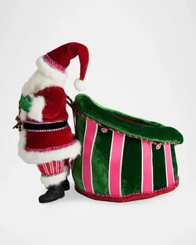 Katherine 's Collection Merry & Magnificent Christmas Papa Noel & Bag Candy Holder | Thumbnail 3