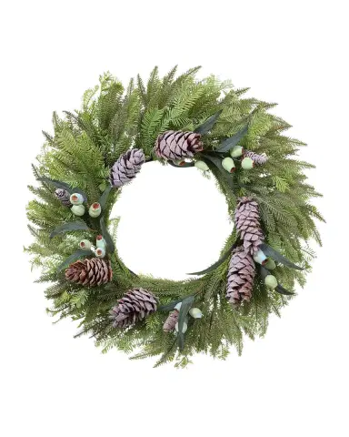 Winward Home Artificial Mountain Pine With Eucalyptus Wreath | Thumbnail 2
