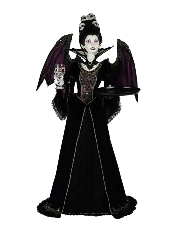 Katherine 's Collection Countess Lilith Noir Server Halloween Decor