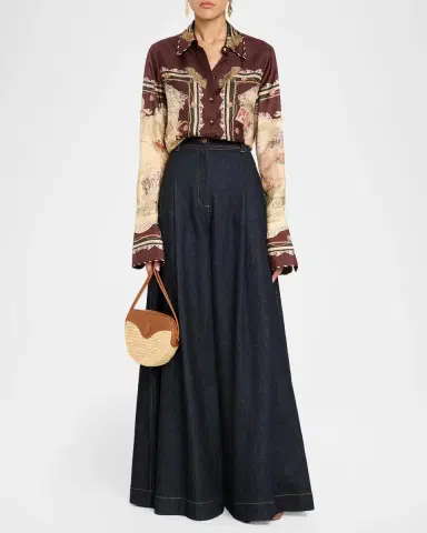 Zimmermann Valiant Denim Tailored Jeans | Thumbnail 2 Zimmermann Valiant Denim Tailored Jeans | Thumbnail 2