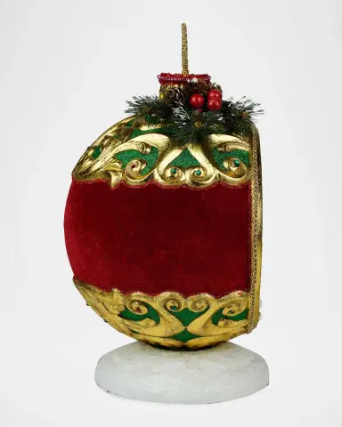 Katherine 's Collection Merry & Magnificent Christmas Santa With Snowman In Ornament | Thumbnail 2