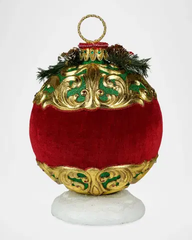 Katherine 's Collection Merry & Magnificent Christmas Santa With Snowman In Ornament | Thumbnail 4