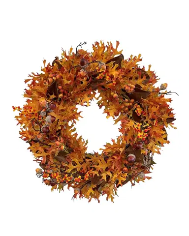 Winward Home Artificial Oak Leaf Wreath | Thumbnail 2