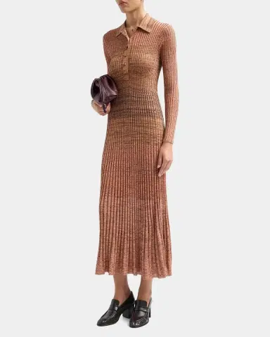 Zimmermann Mouline Rib-Knit Polo Midi Dress | Thumbnail 5 Zimmermann Mouline Rib-Knit Polo Midi Dress | Thumbnail 5