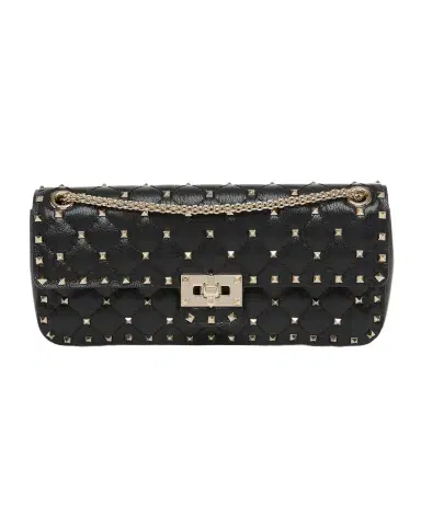 Valentino Garavani Quilted Rockstud Leather Shoulder Bag | Thumbnail 1 Valentino Garavani Quilted Rockstud Leather Shoulder Bag | Thumbnail 1